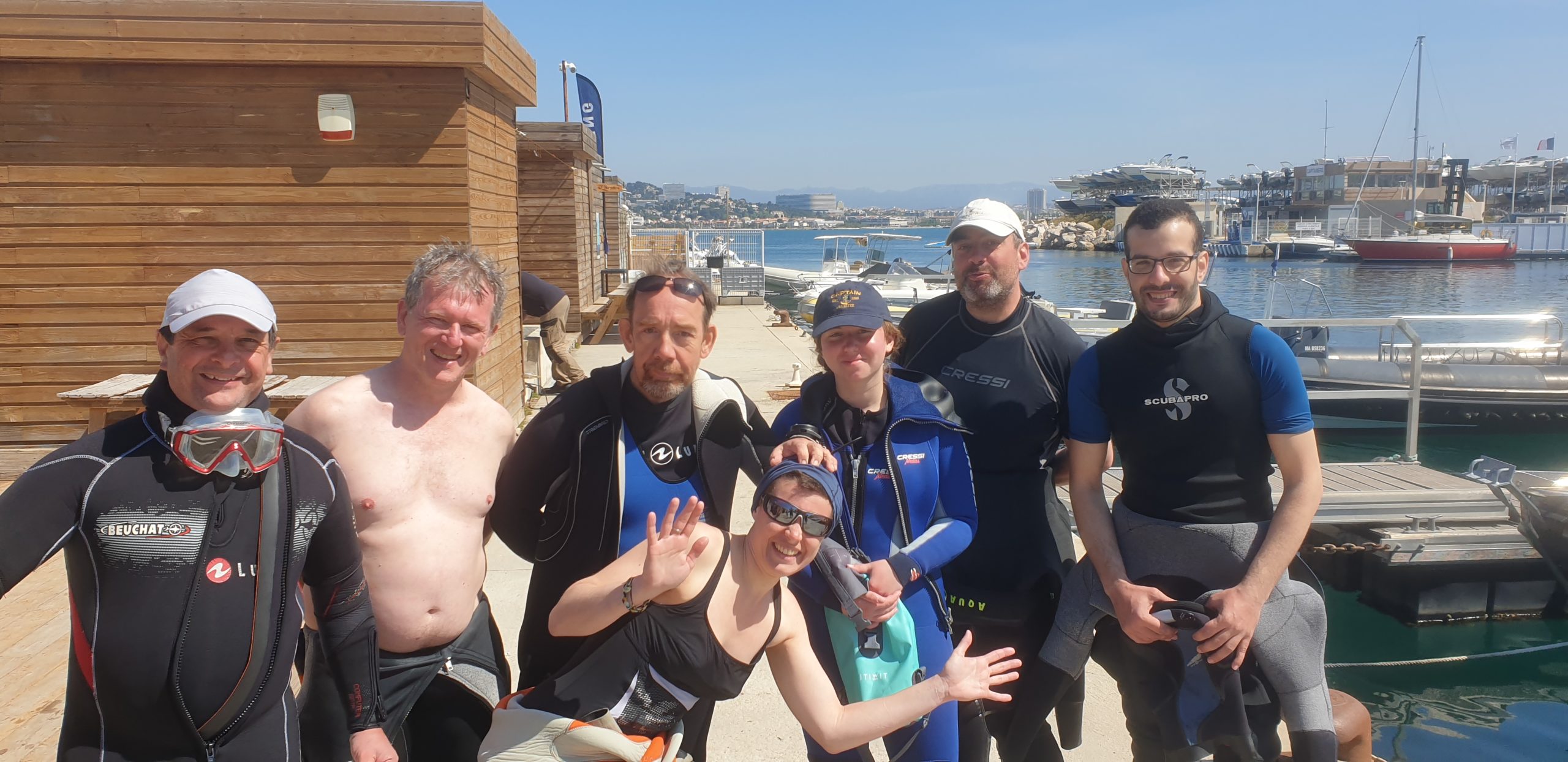 Les moniteurs et stagiaires au stage technique de Marseille (2022)